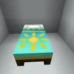 Новая голубая кровать из текстурпака Roxys Better Bedspreads The OG Bed Pack