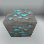 Новая алмазная руда из текстурпака Faithful PBR 64x