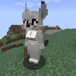 Новый белый волк из текстурпака Wolf Girl