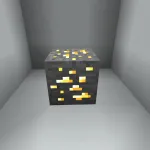 Новая золотая руда из текстурпака Classic Emissive Ores