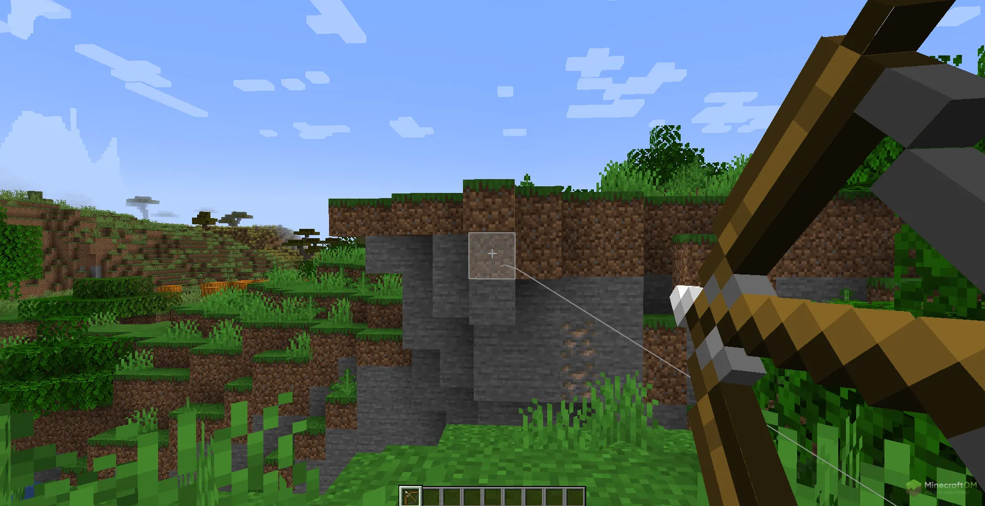 Функция чита Aurora, которая показывает траекторию полета стрелы