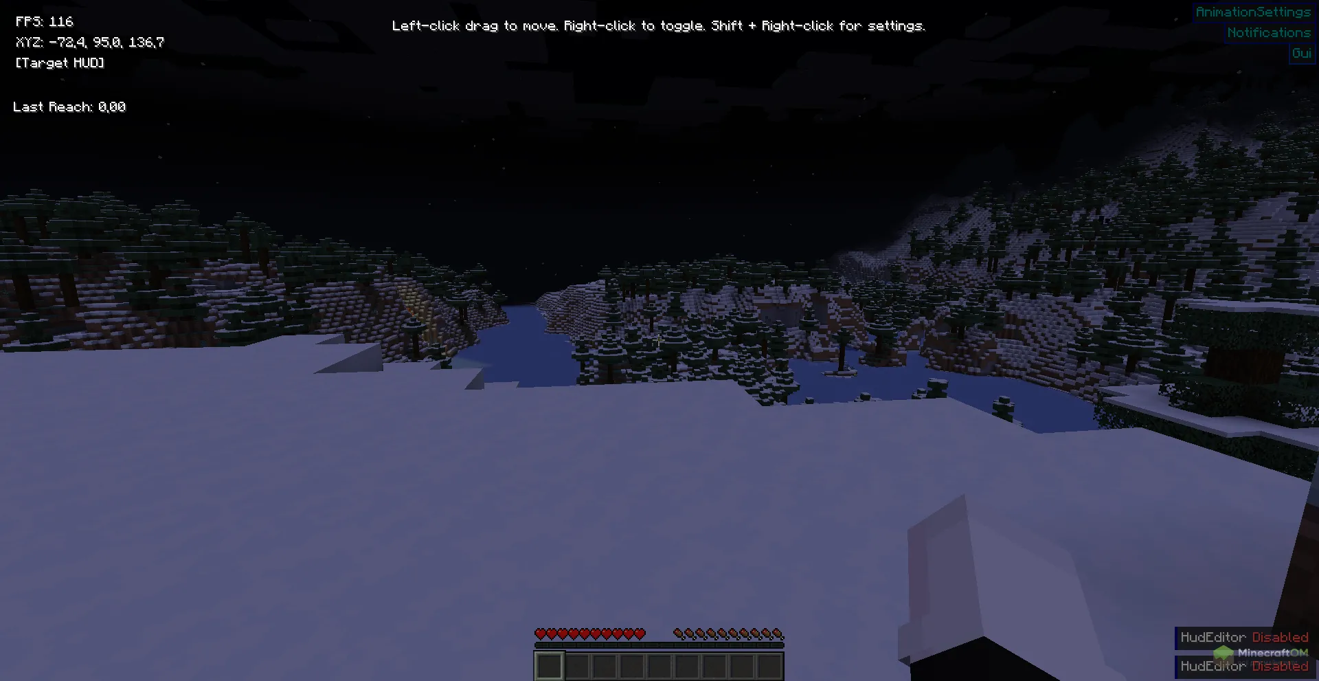 Настройка HUD меню чита Cyemer