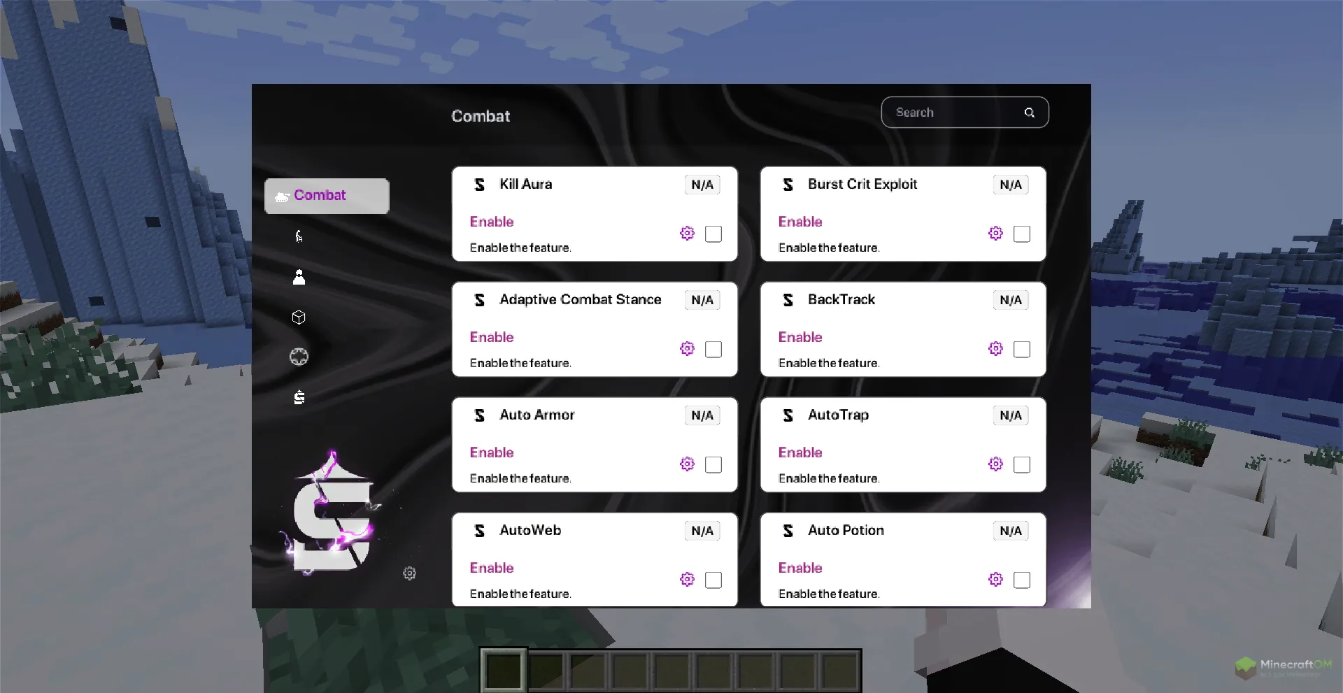 GUI меню чита SaKurwa