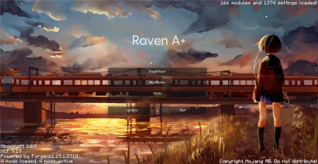 Главное меню чита Raven A Plus