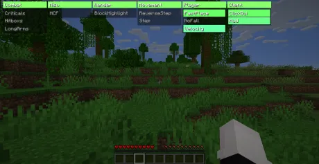 GUI меню чита Shell