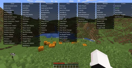 GUI меню чита Lucid Argon