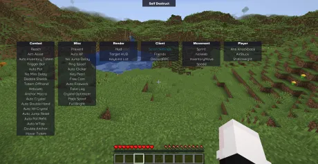 GUI меню чита Scrim