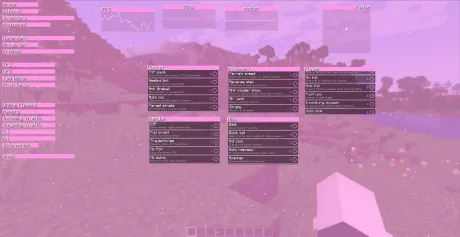 GUI меню чита Tarasande