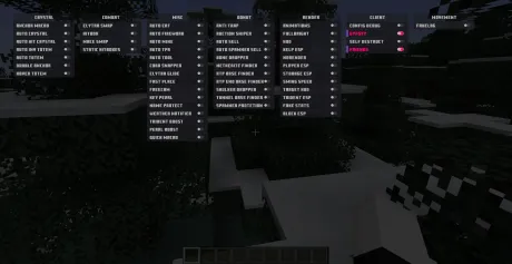 Альтернативный вид меню чита Gypsyy