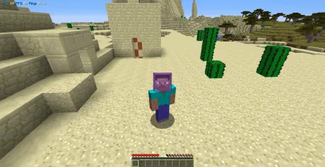 Шлем в виде стекла на голове с читом Odin