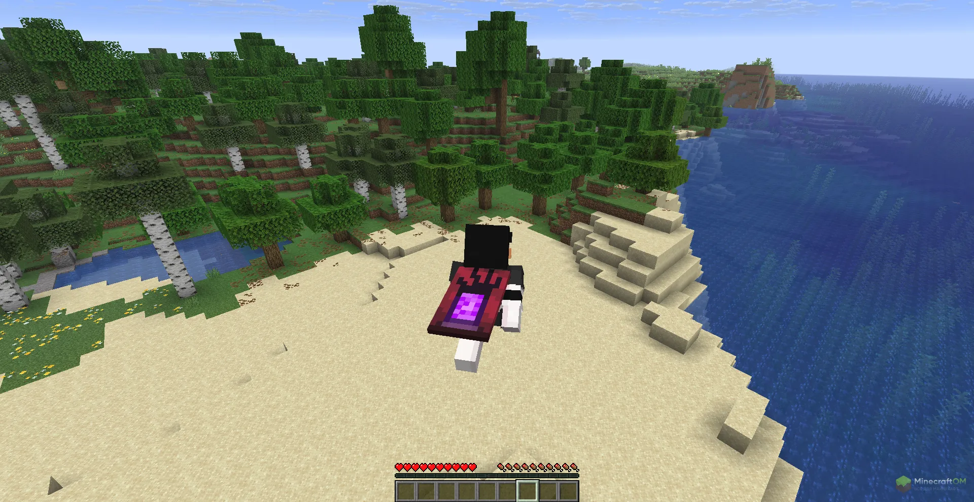 Полет в режиме выживания с помощью чита CatLean