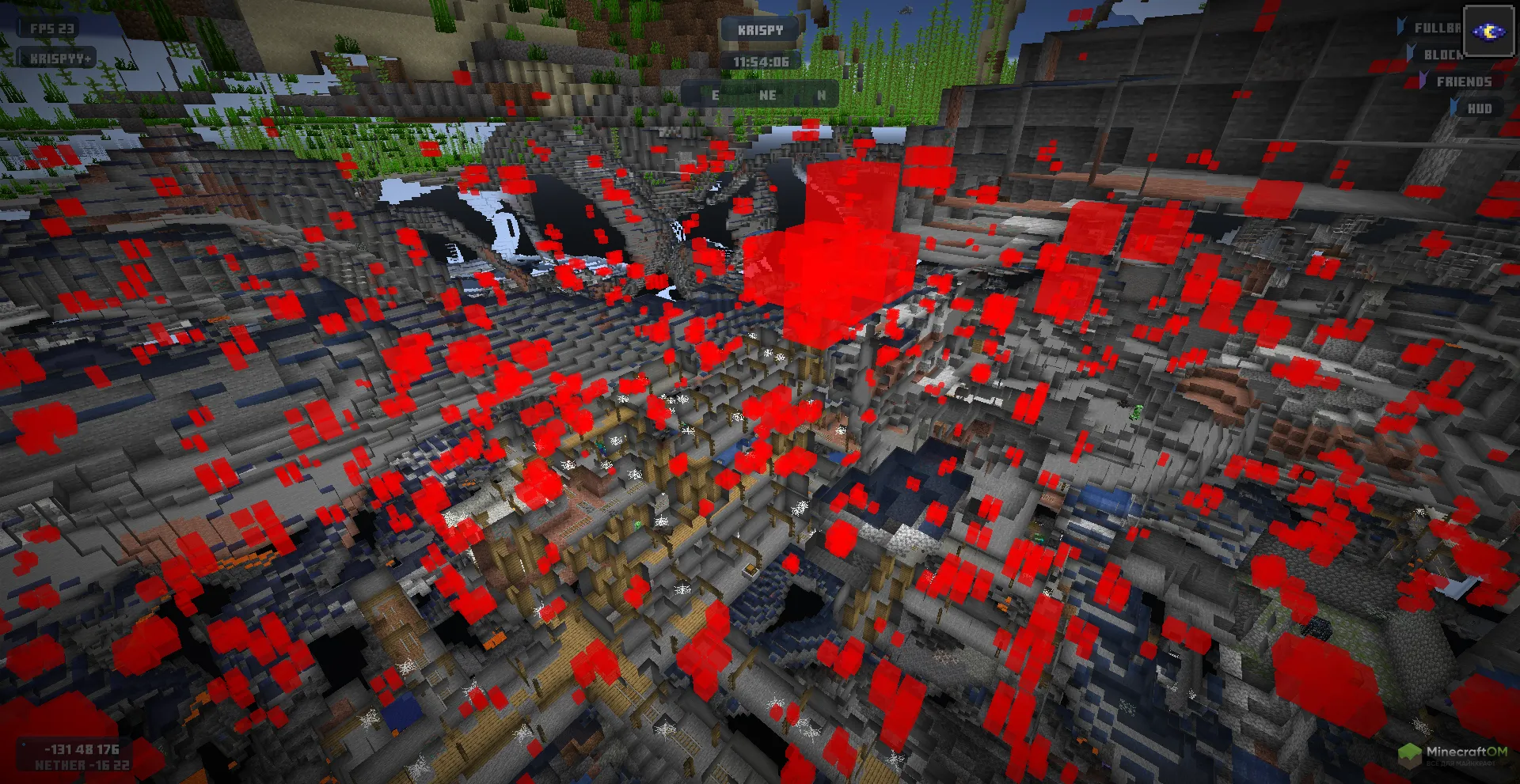 X-Ray под видом BlockESP внутри чита DonutSMP Krypton