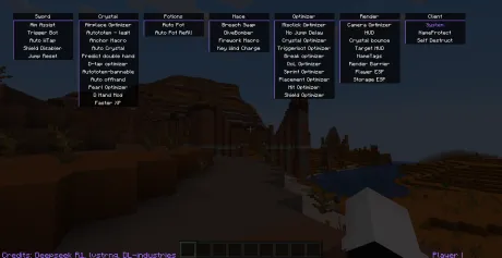 GUI меню чита System