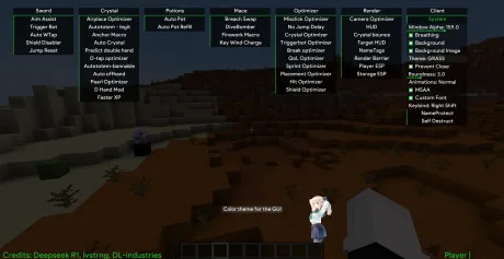 Настройка GUI меню чита System