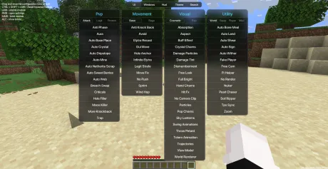 GUI меню чита CatLean