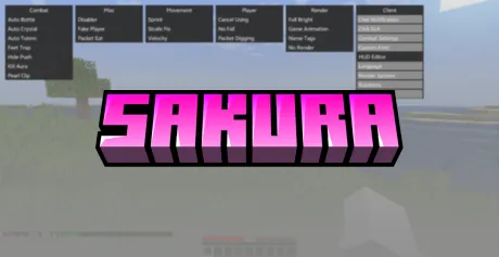 Чит Sakura Client на Майнкрафт