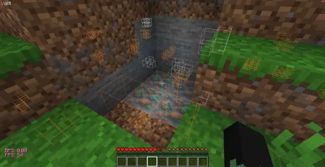 Подсвечивание нужной руды с помощью чита Volt