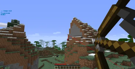 Чит KClient показывает траекторию полета стрелы